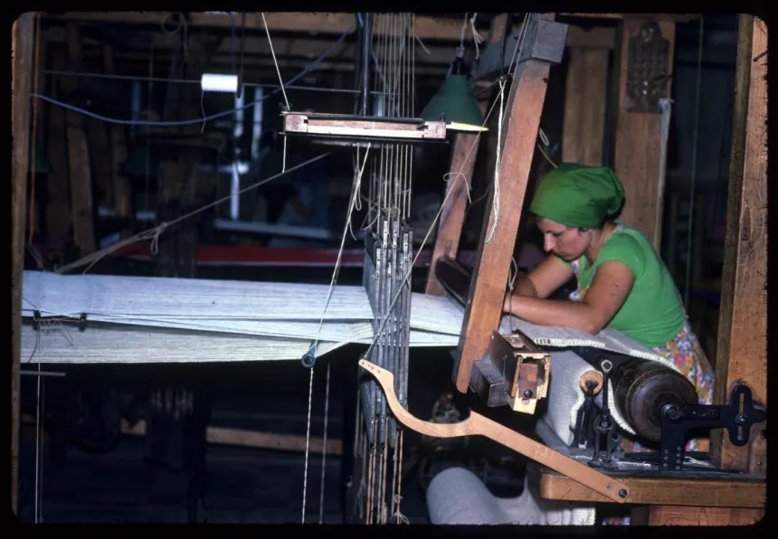 [Métier à tisser, école supérieure des industries textiles], René Lanaud, BmL, P0793 014 00405