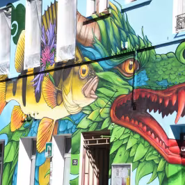 nouvelle fresque pour la bibliothèque de la Guillotière