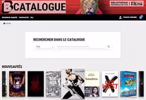 Capture d'écran du catalogue