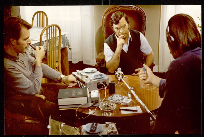 Ms 7681 (2E-1-3). Enregistrement du film L'enfant et le chat en collaboration avec Michel Farin, 1978
